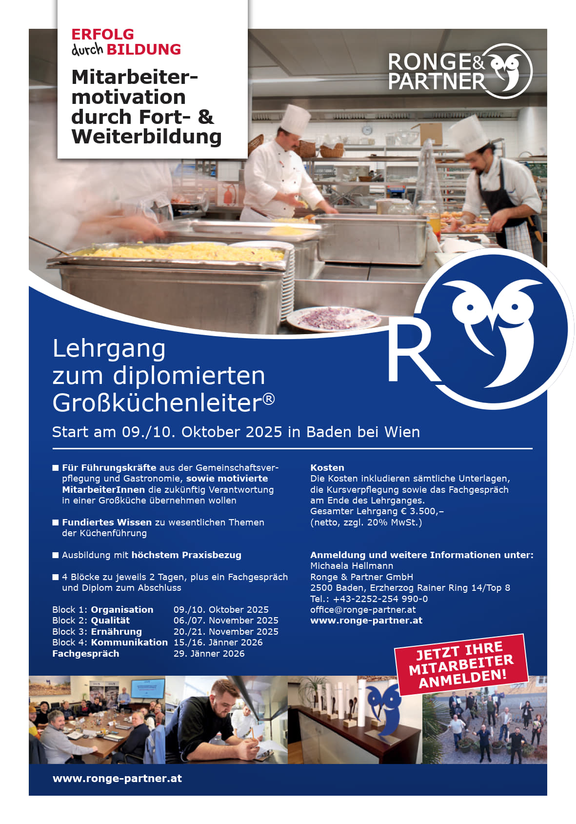Lehrgang Großküchenleiter